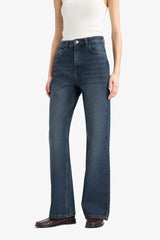 90's Wide Leg High Waist Straight Leg Long Jeans