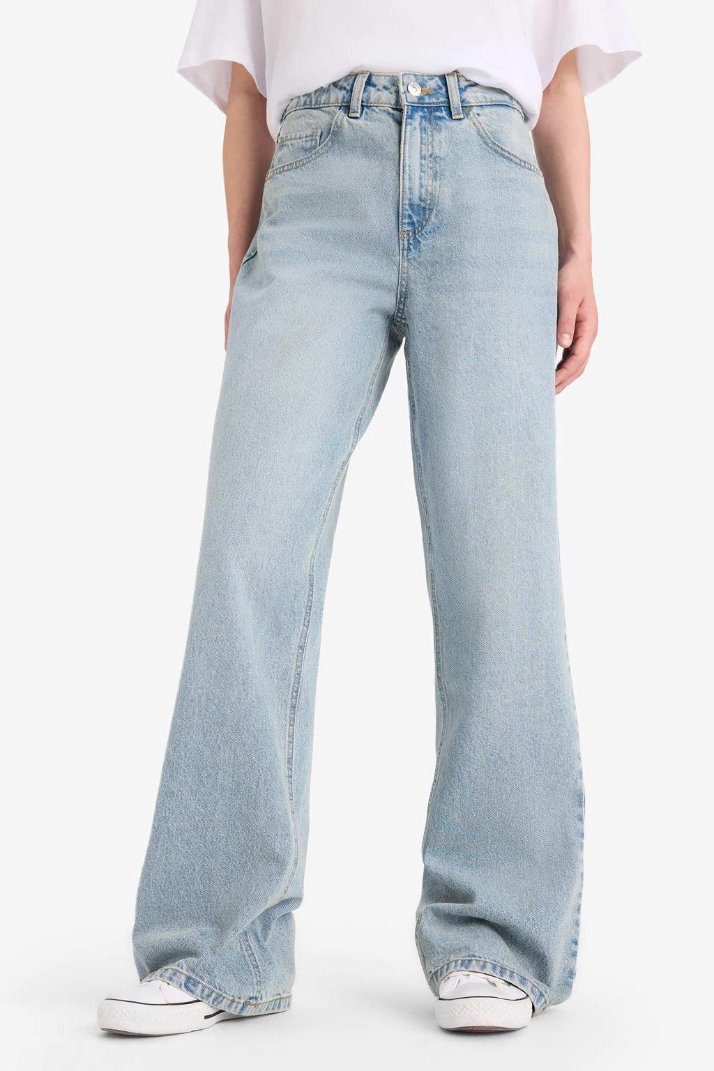 Straight Wide Leg High Waist Jeans