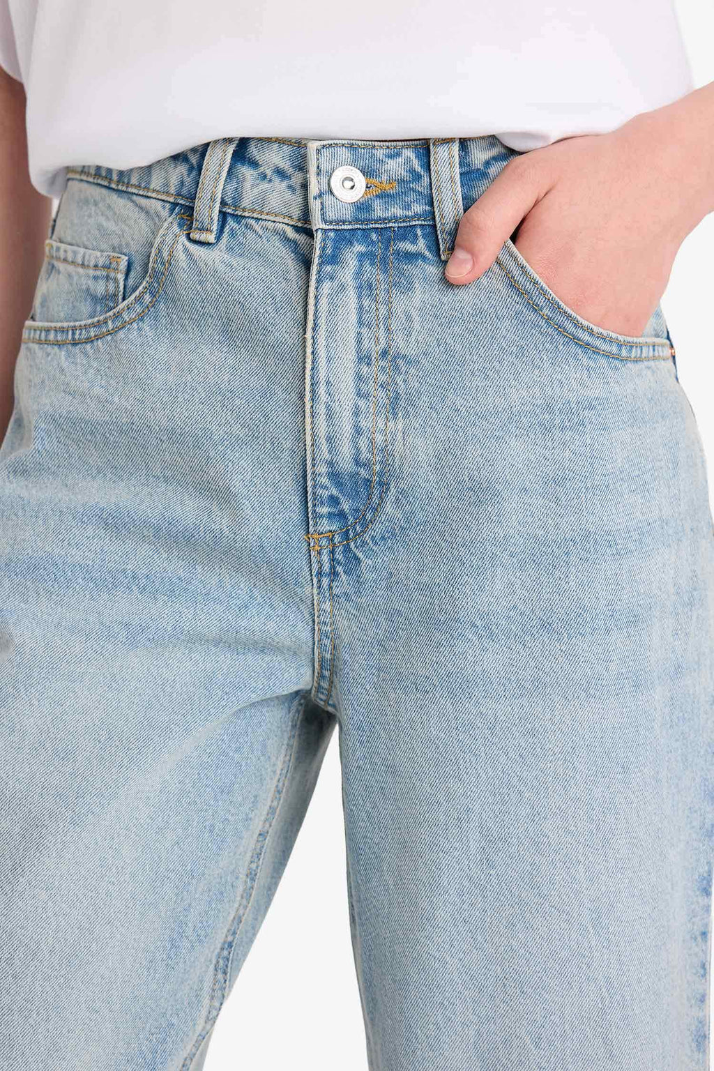 Straight Wide Leg High Waist Jeans