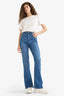 Slim Flare Fit High Waist Long Jeans