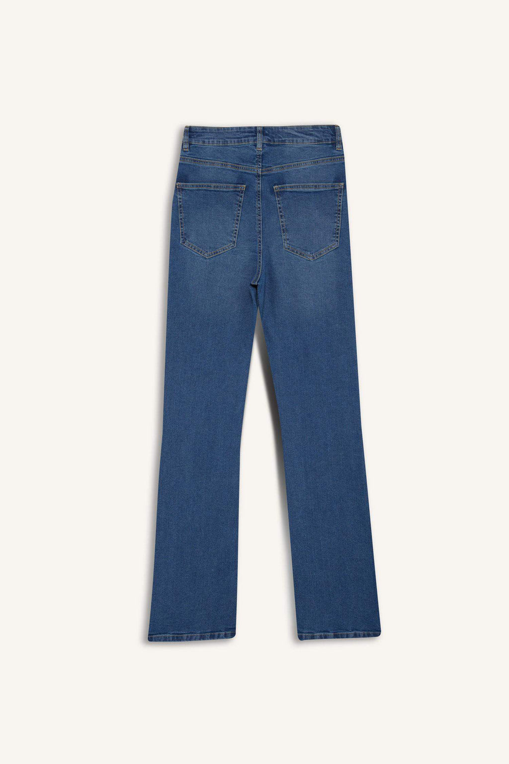 Slim Flare Fit High Waist Long Jeans