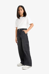 Wide Leg Jeans With Pockets For Girls