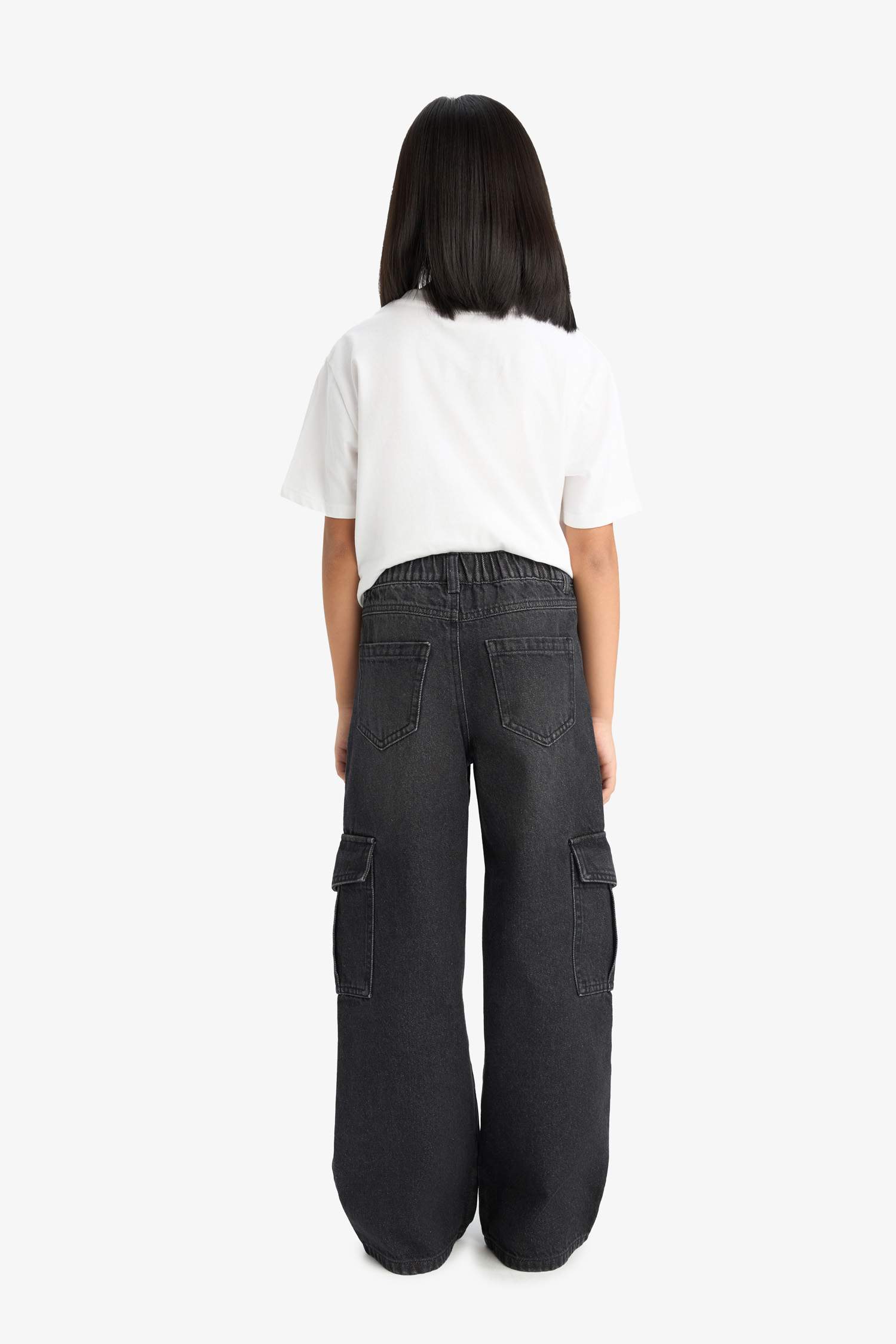 Wide Leg Jeans With Pockets For Girls