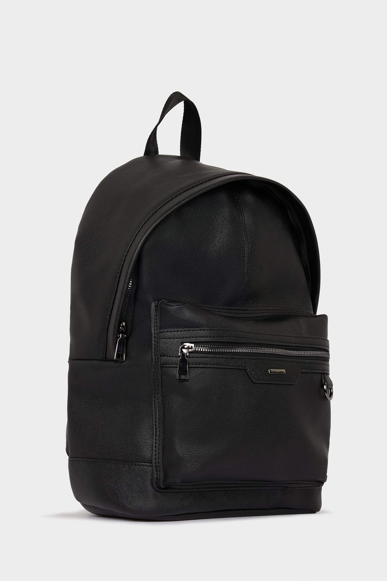 Men's Faux Leather Backpack