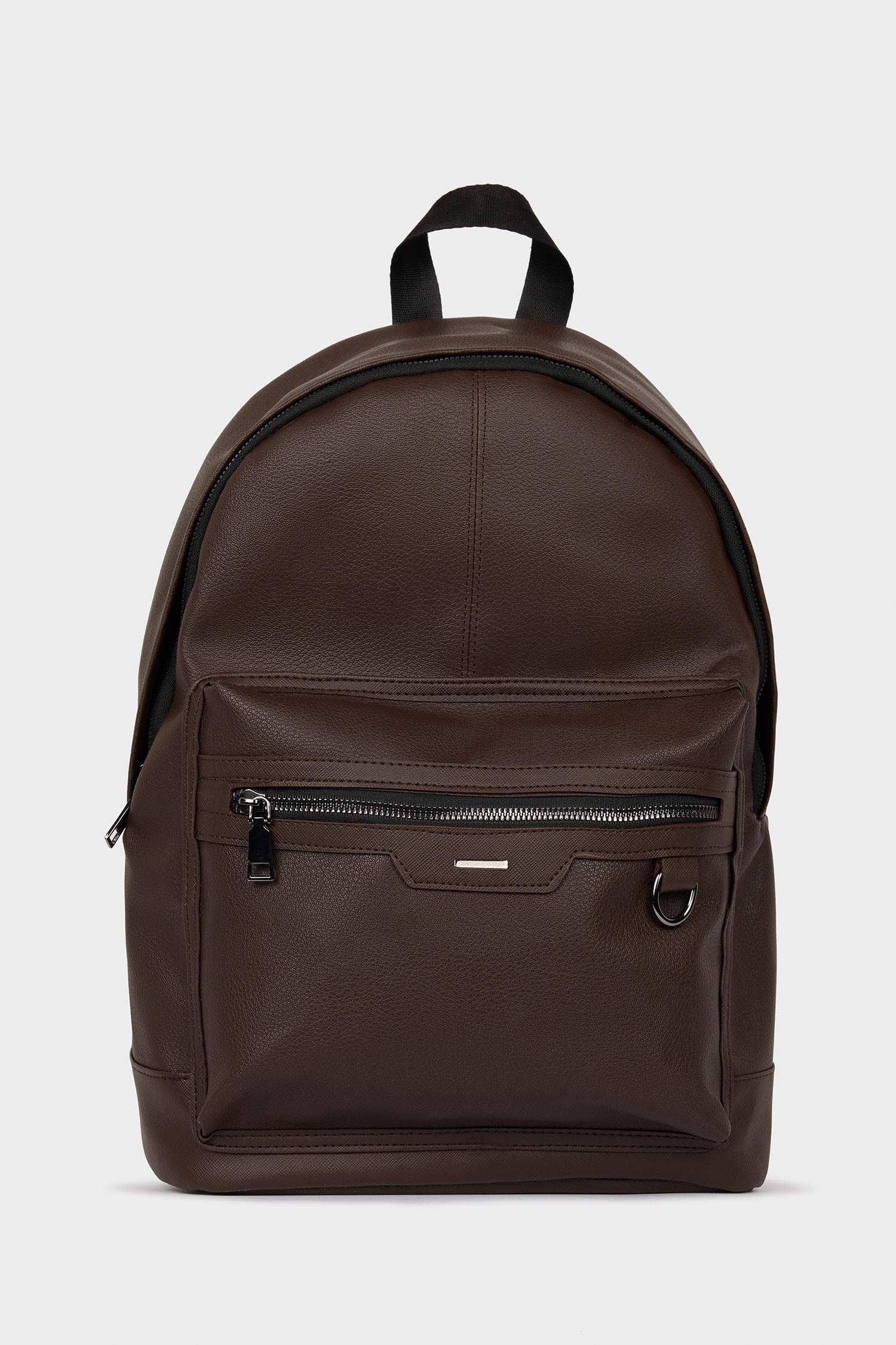 Men's Faux Leather Backpack