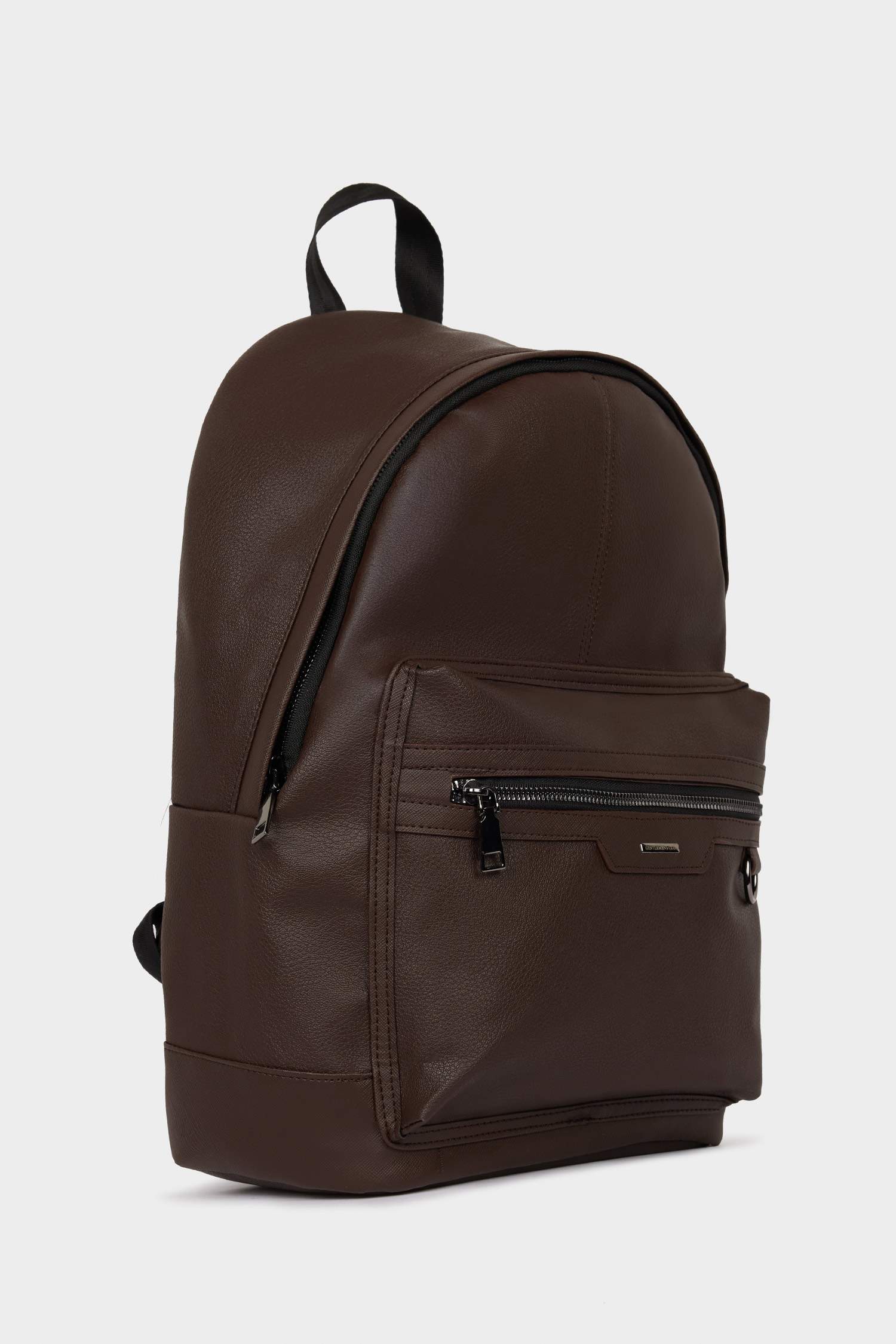 Men's Faux Leather Backpack