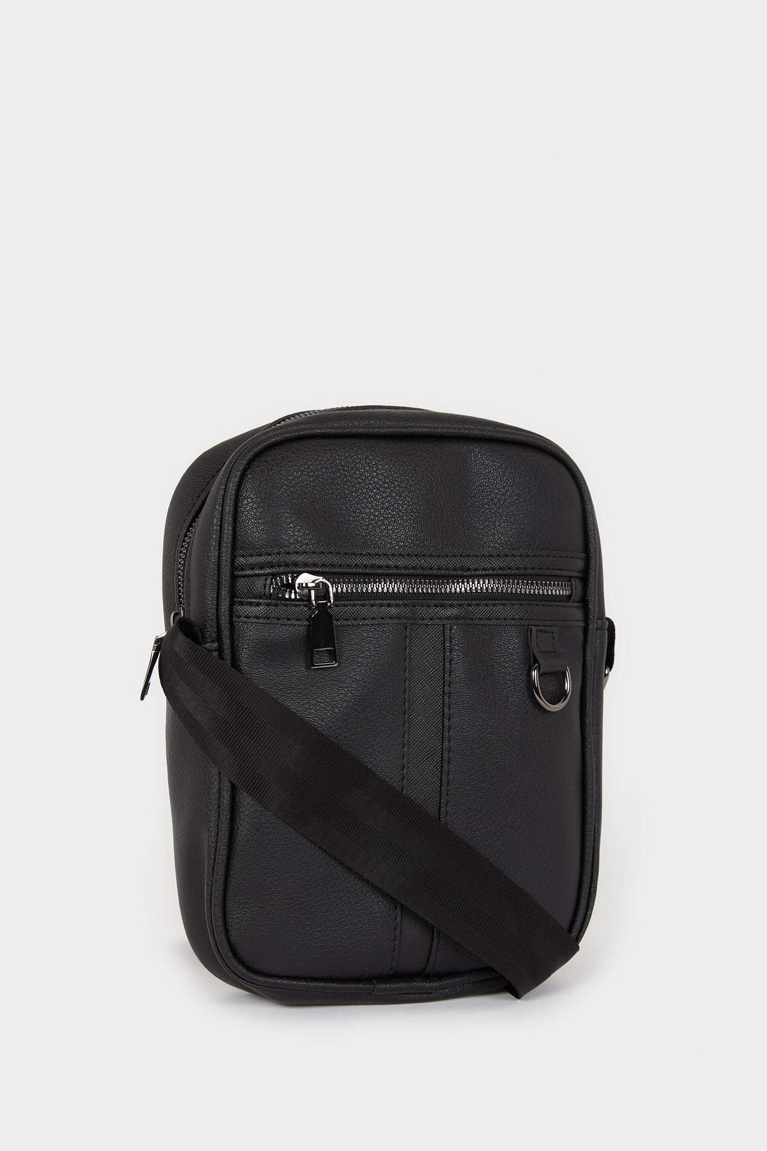 Men's Faux Leather Cross Bag