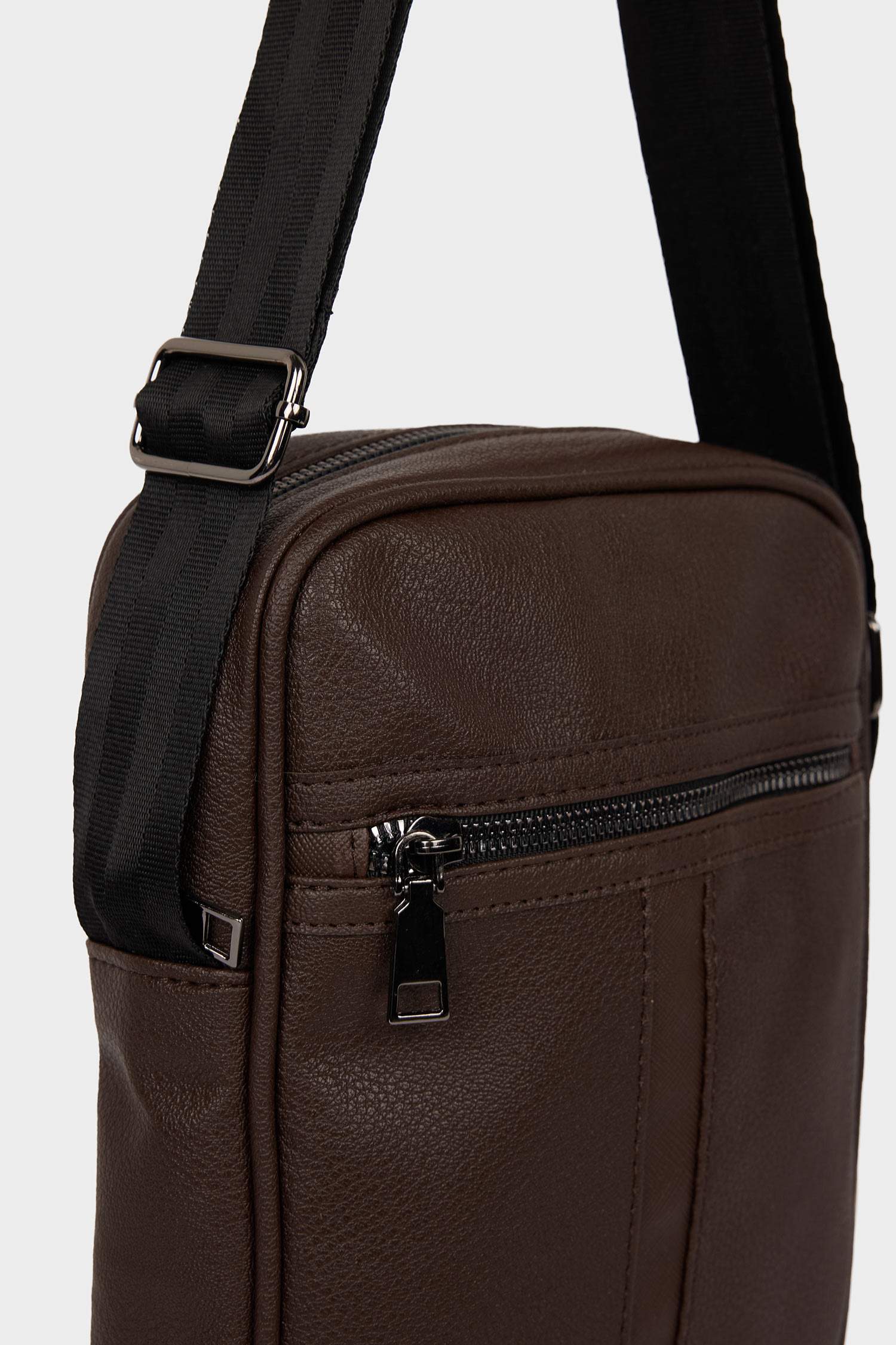 Men's Faux Leather Cross Bag