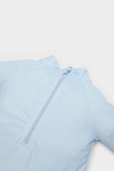 Male Baby Neonatal Polo Neck Printed Waffle Short Sleeve Snap Body