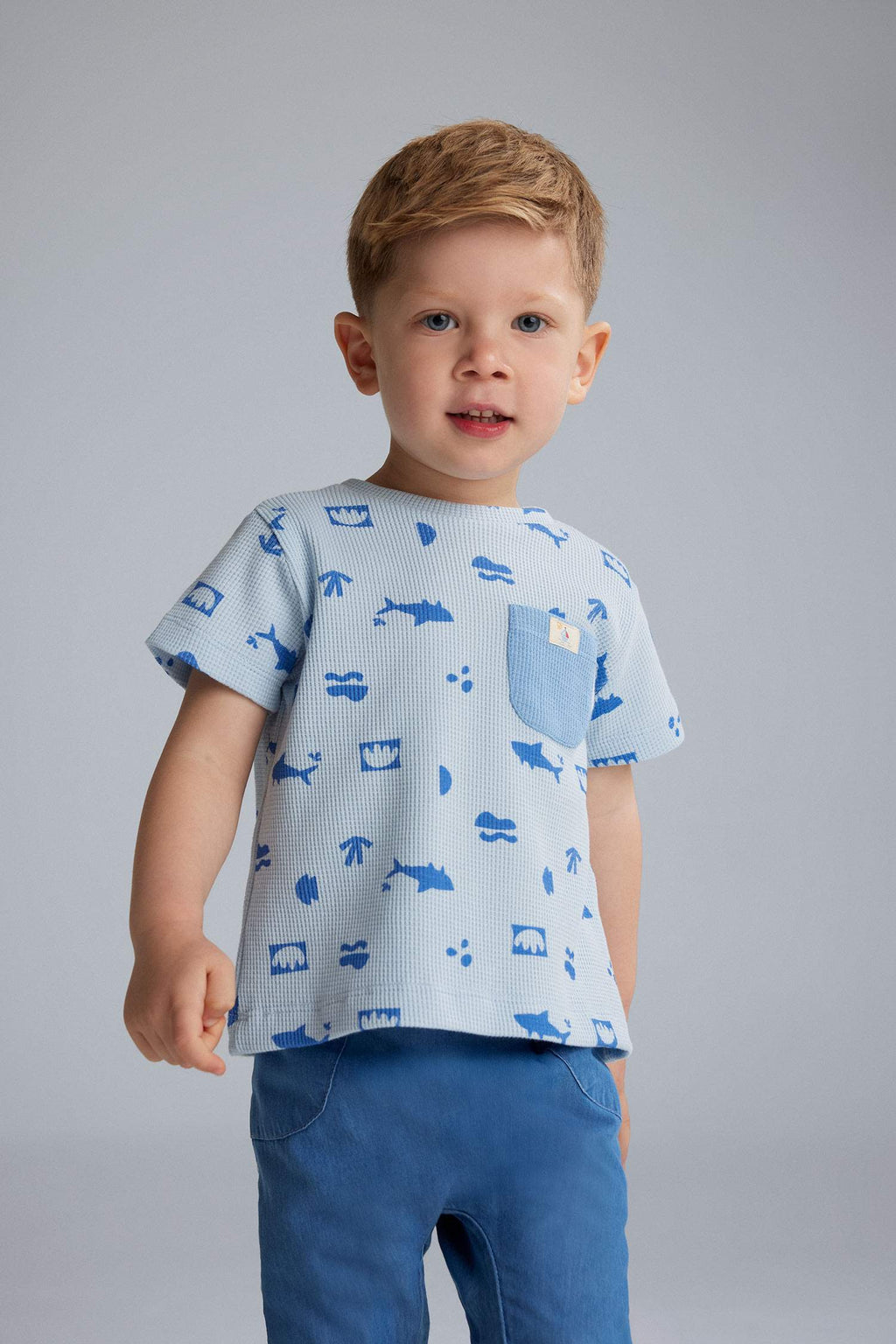 Baby Boy Printed T-Shirt Jeans 2 Piece Set