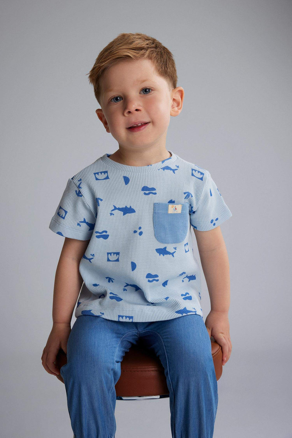 Baby Boy Printed T-Shirt Jeans 2 Piece Set