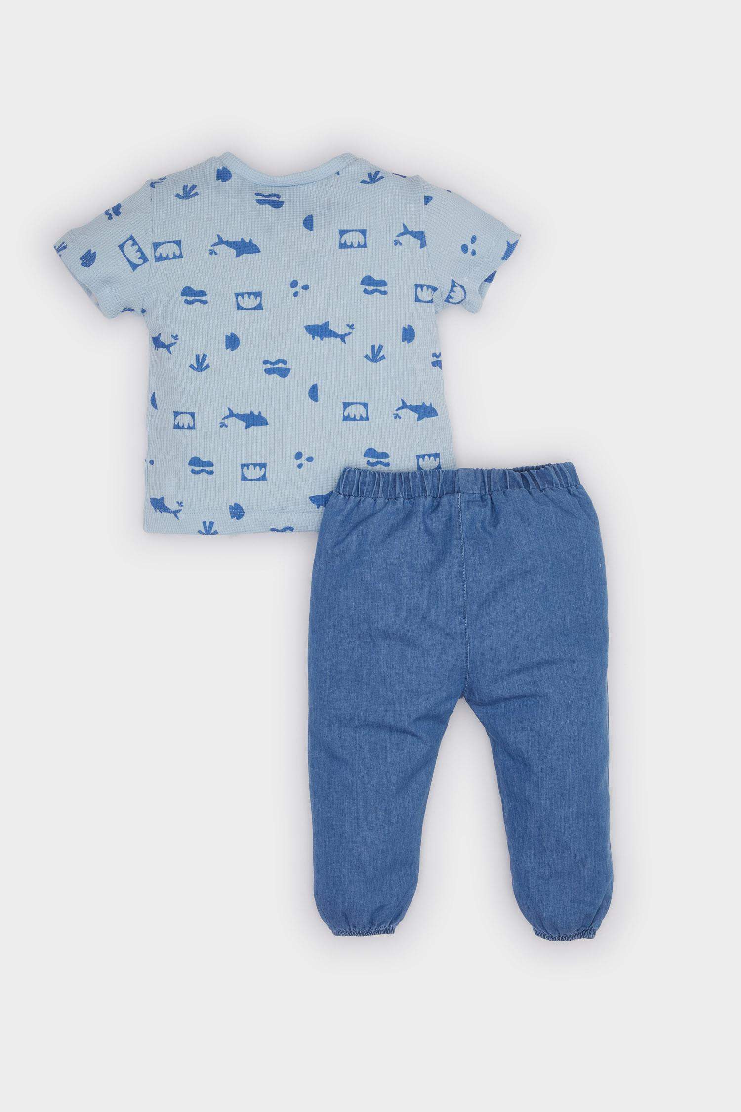 Baby Boy Printed T-Shirt Jeans 2 Piece Set