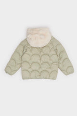 Baby Girl Windproof Waterproof Hooded Zippered Coat