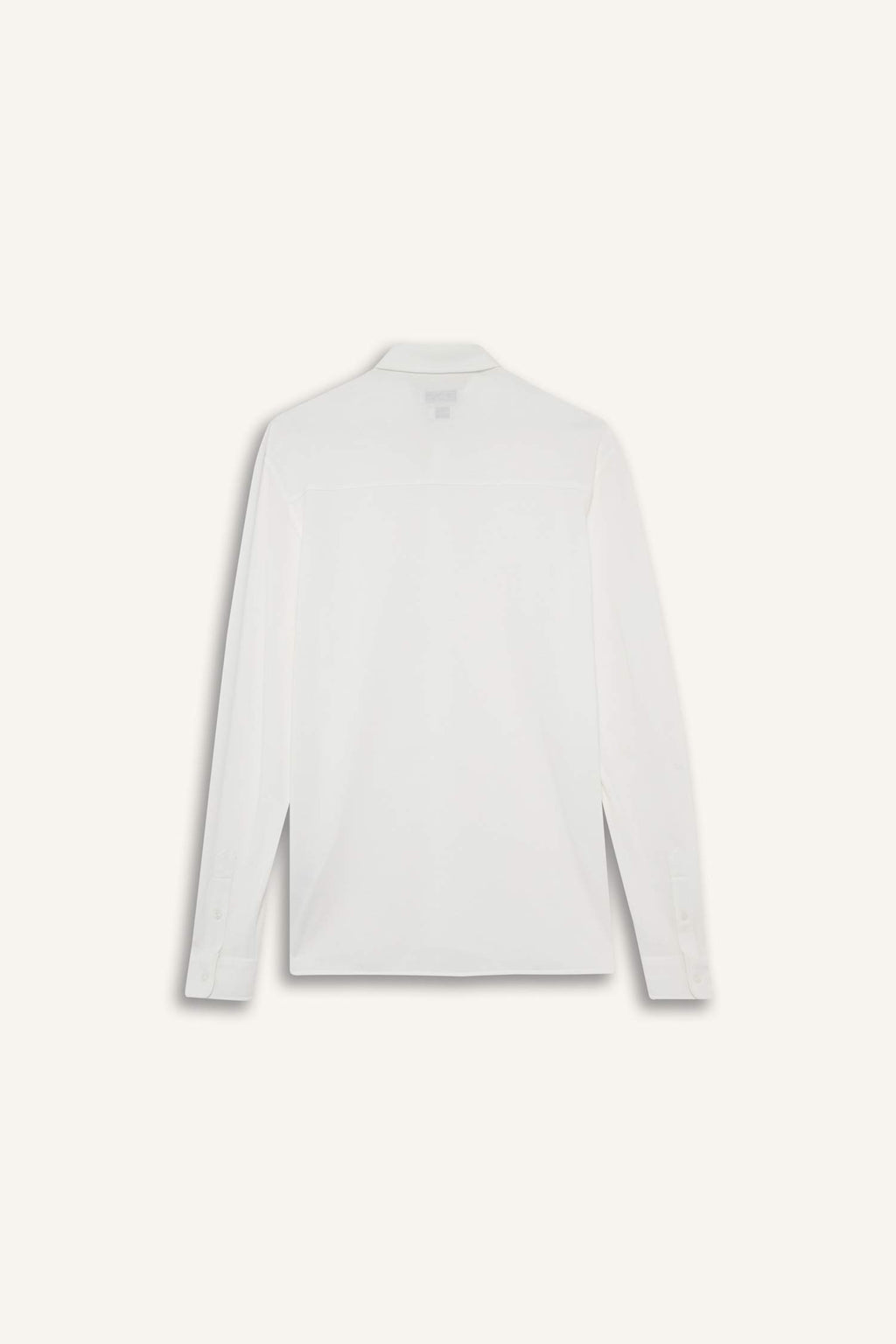 Regular Fit Polo Collar Cotton Long-Sleeve Shirt