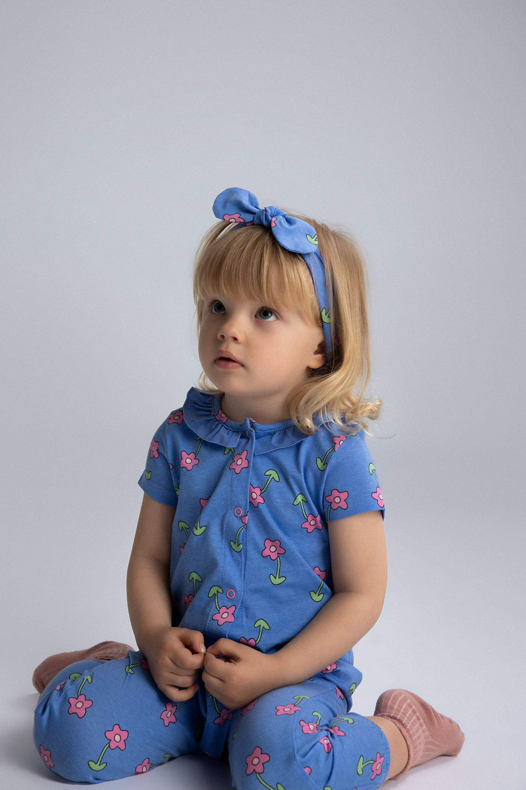 Baby Girl Newborn Floral Combed Cotton 2 Piece Jumpsuits