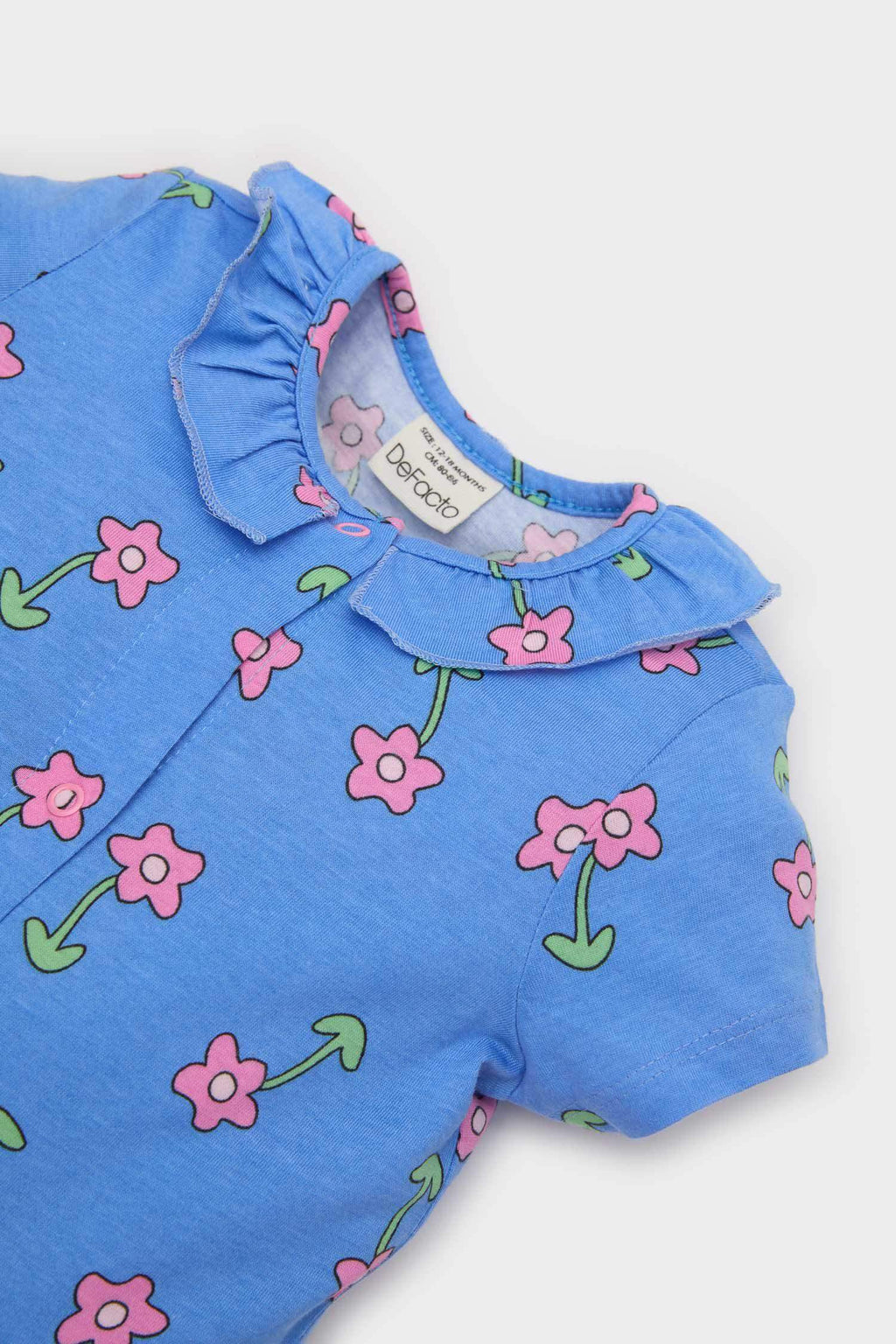 Baby Girl Newborn Floral Combed Cotton 2 Piece Jumpsuits