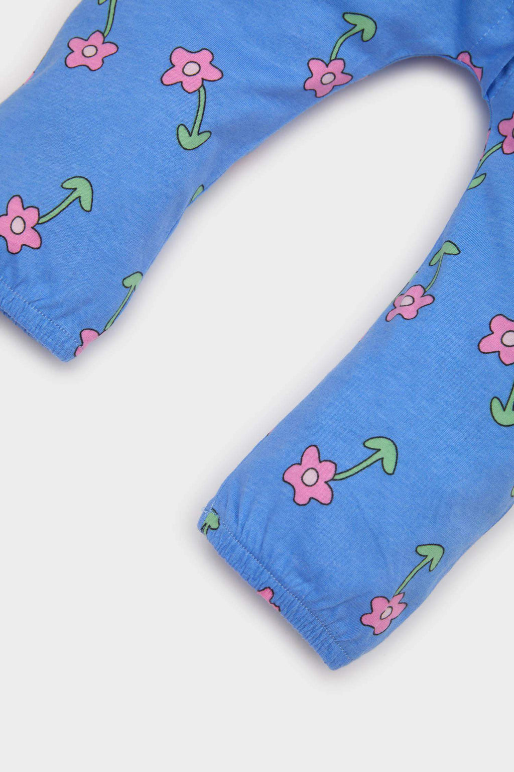 Baby Girl Newborn Floral Combed Cotton 2 Piece Jumpsuits