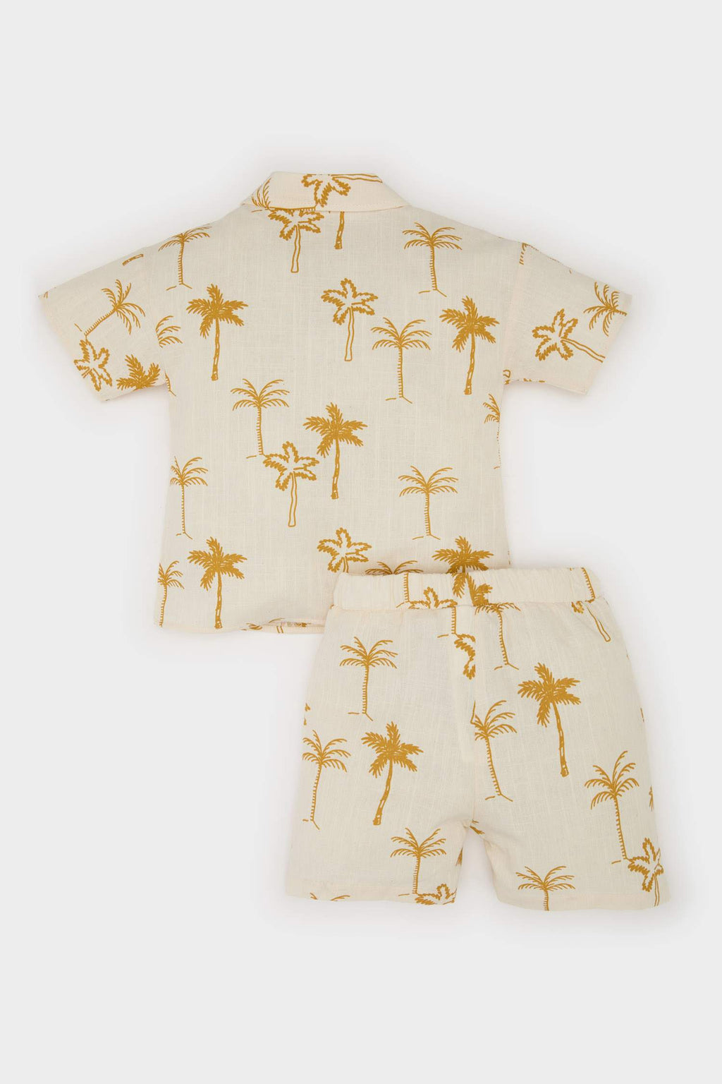 Baby Boy Tropical Patterned Flam Poplin 2 Piece Set