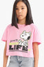 Girls Snoopy Crew Neck Short Sleeve T-Shirt