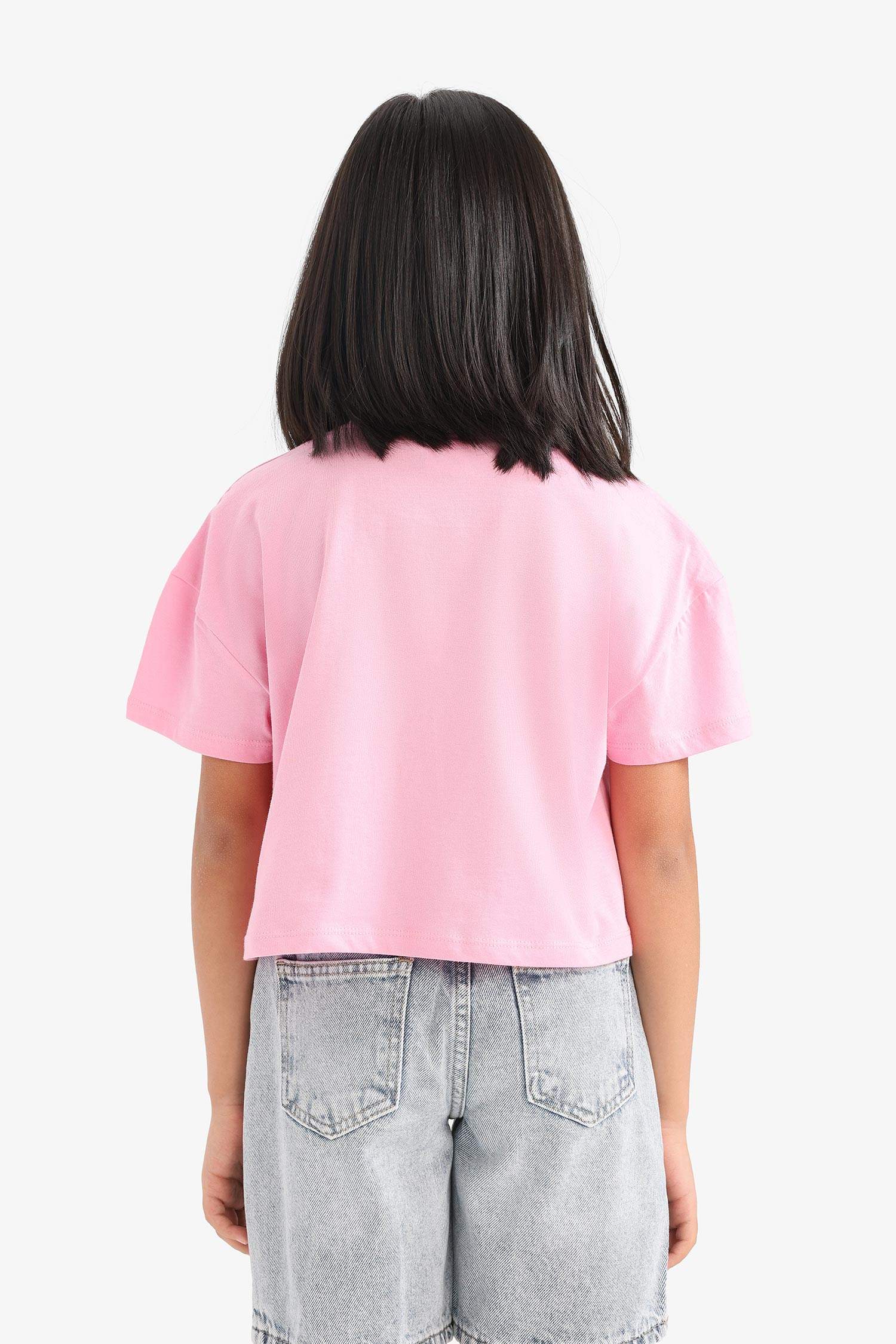 Girls Snoopy Crew Neck Short Sleeve T-Shirt