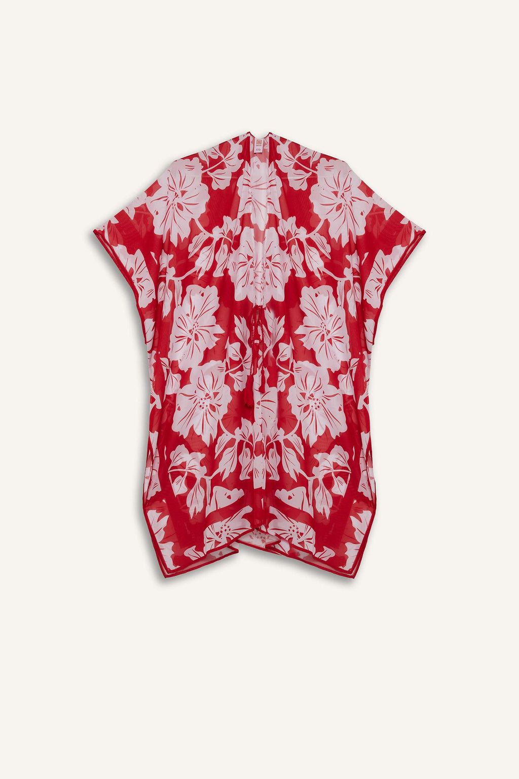 Regular Fit Tropical Printed Chiffon Beach Kimono-Fall in Love