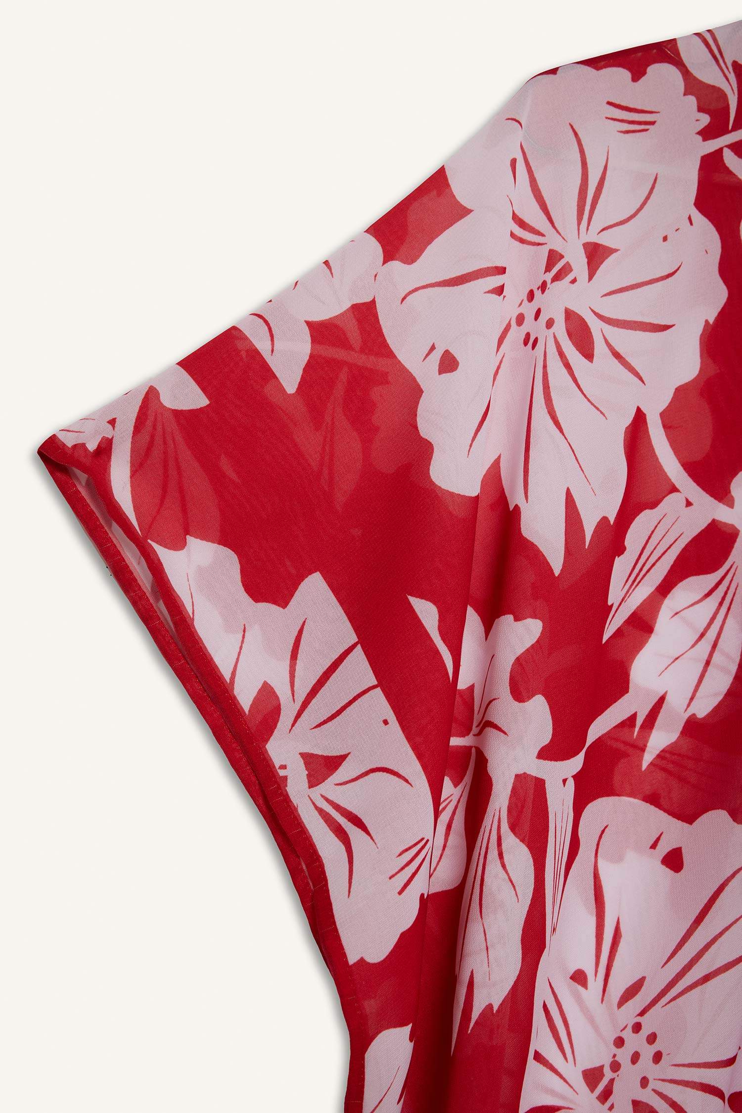 Regular Fit Tropical Printed Chiffon Beach Kimono-Fall in Love