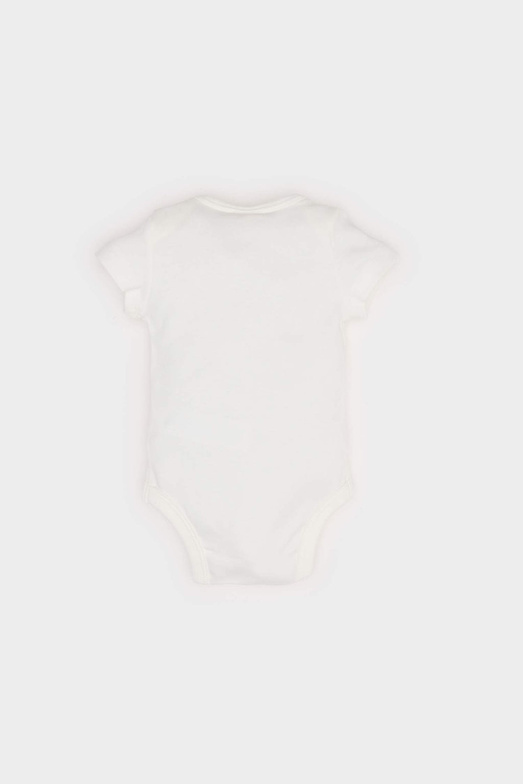 Baby Girl Newborn Crew Neck Printed Rib Short Sleeve Snap Bodysuit