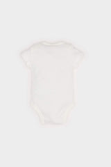 Baby Girl Newborn Crew Neck Printed Rib Short Sleeve Snap Bodysuit