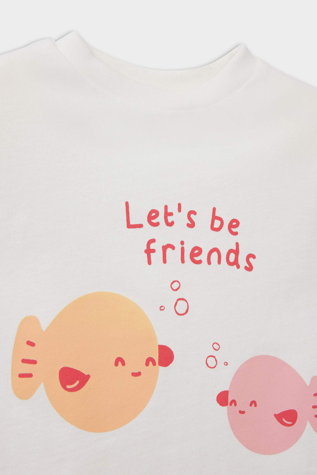 Baby Girl Newborn Crew Neck Printed Combed Cotton 2-Pack Short Sleeve T-Shirt