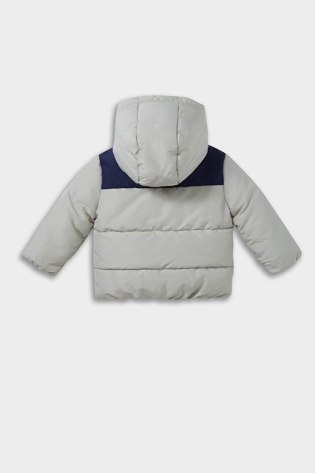 Baby Boy Waterproof Hooded Zippered Puffer Coat