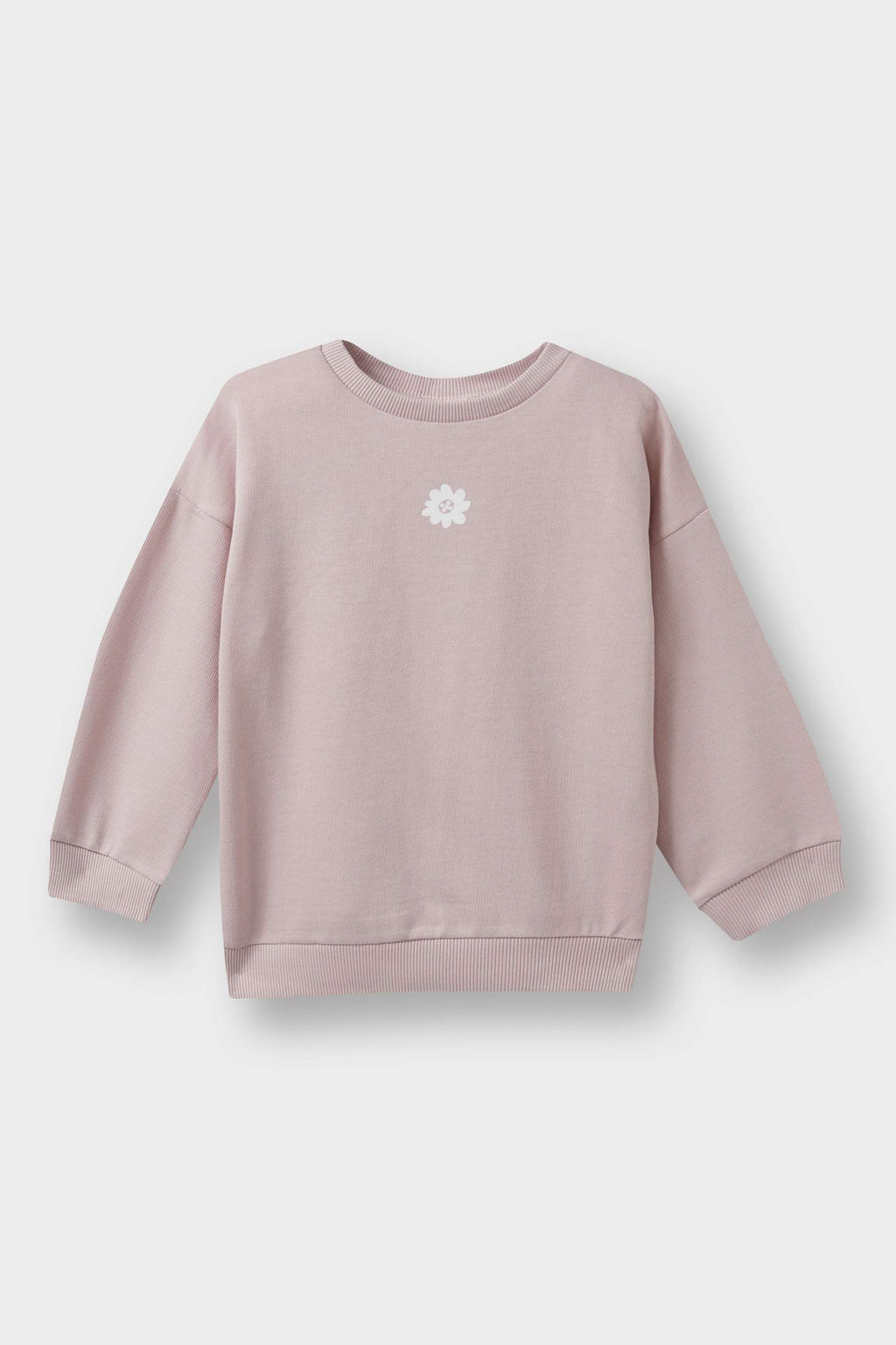 Baby Girl Crew Neck Floral Sweatshirt