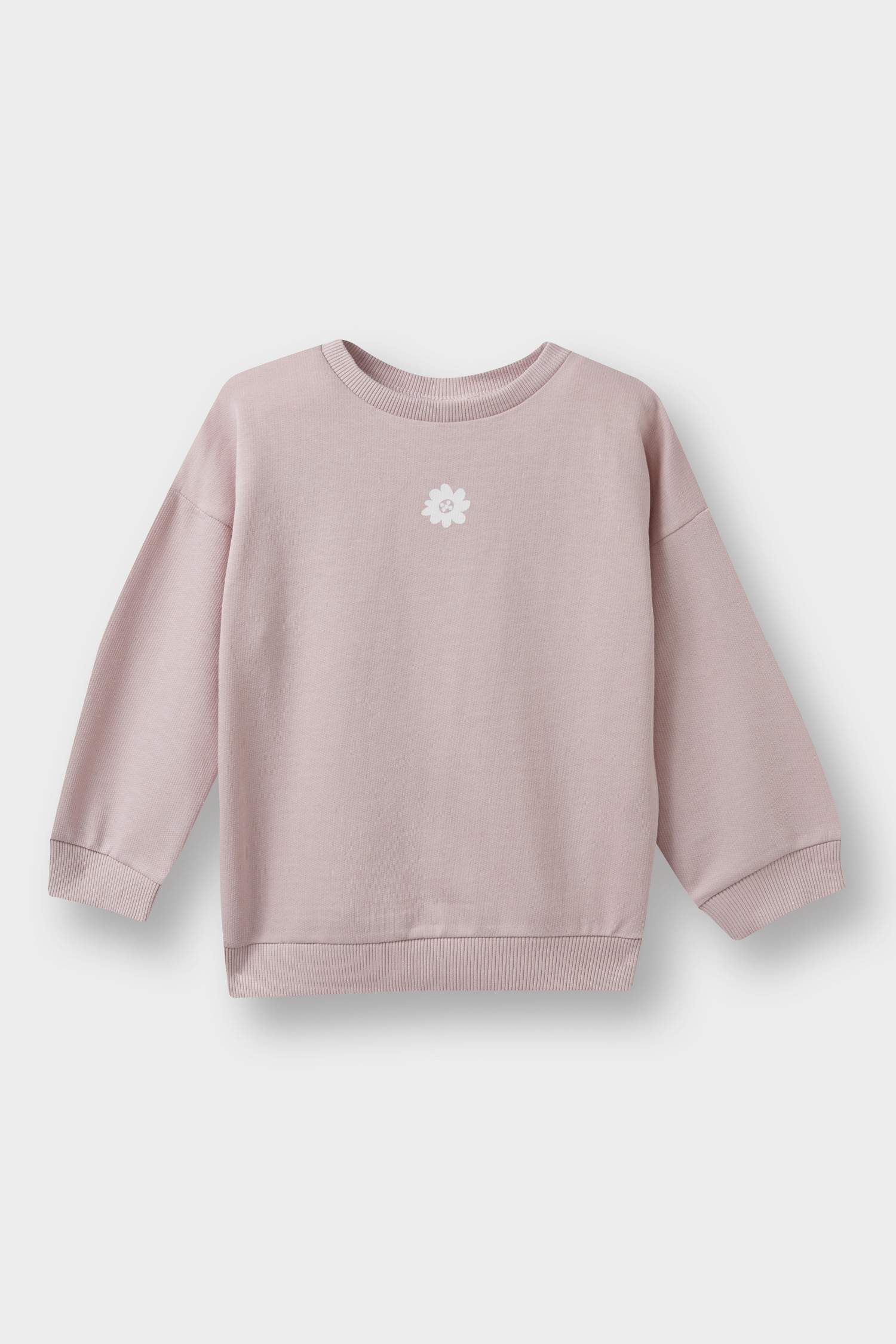 Baby Girl Crew Neck Floral Sweatshirt