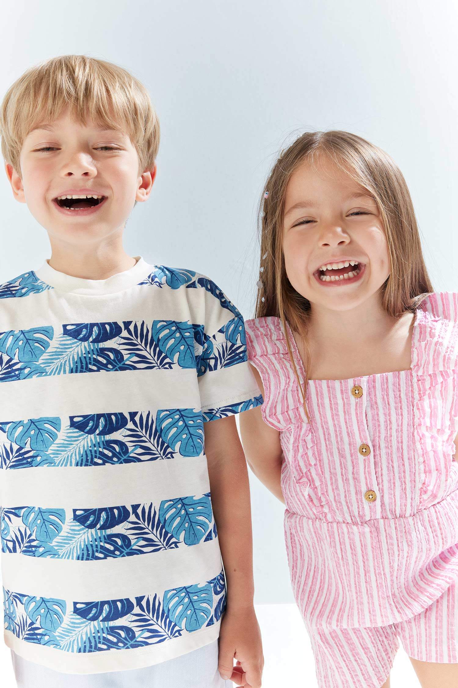 Baby Boy Regular Fit Palm Patterned T-Shirt