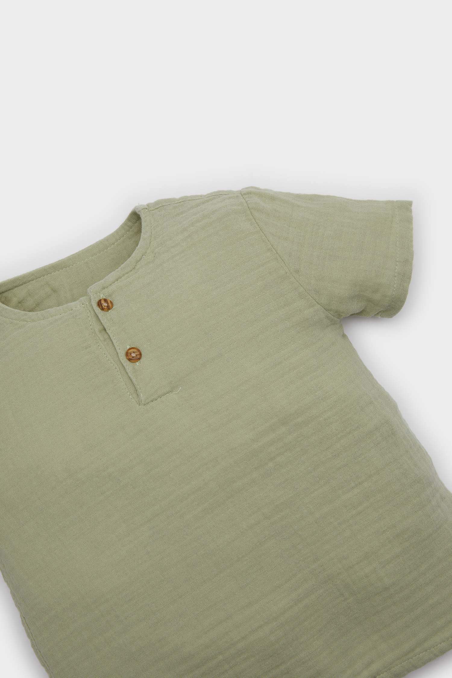 Baby Boy Muslin 2 Piece Set