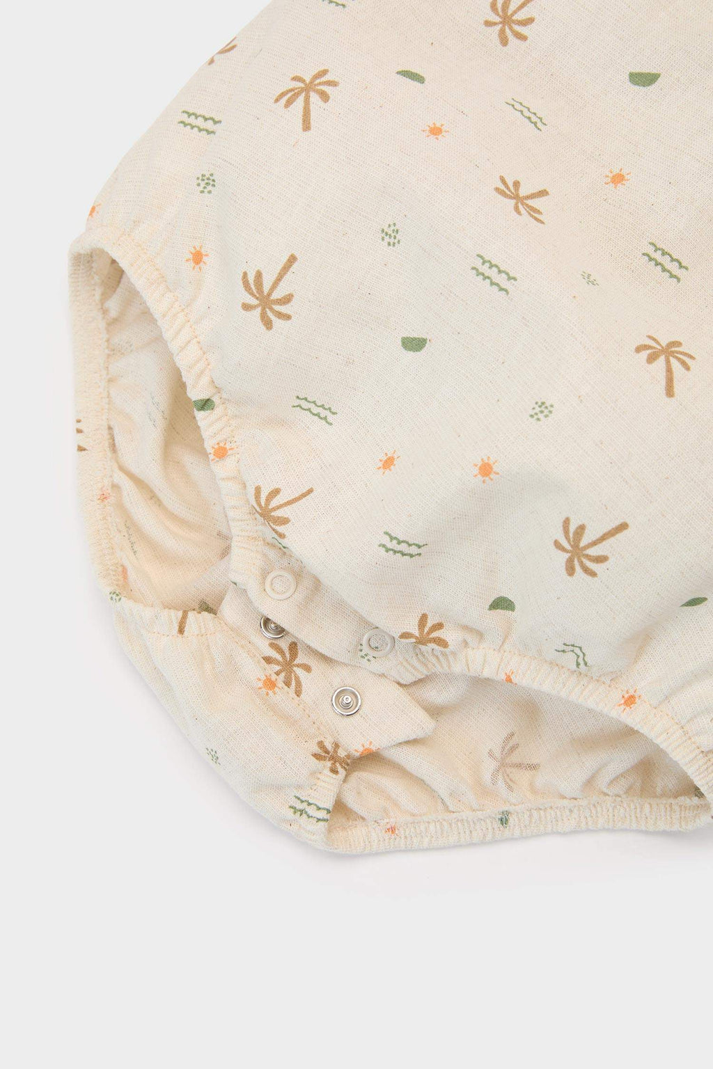Baby Boy Palm Patterned Linen 2 Piece Set