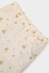 Baby Boy Palm Patterned Linen 2 Piece Set