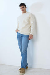Relax Fit Crew Neck Knit Sweater