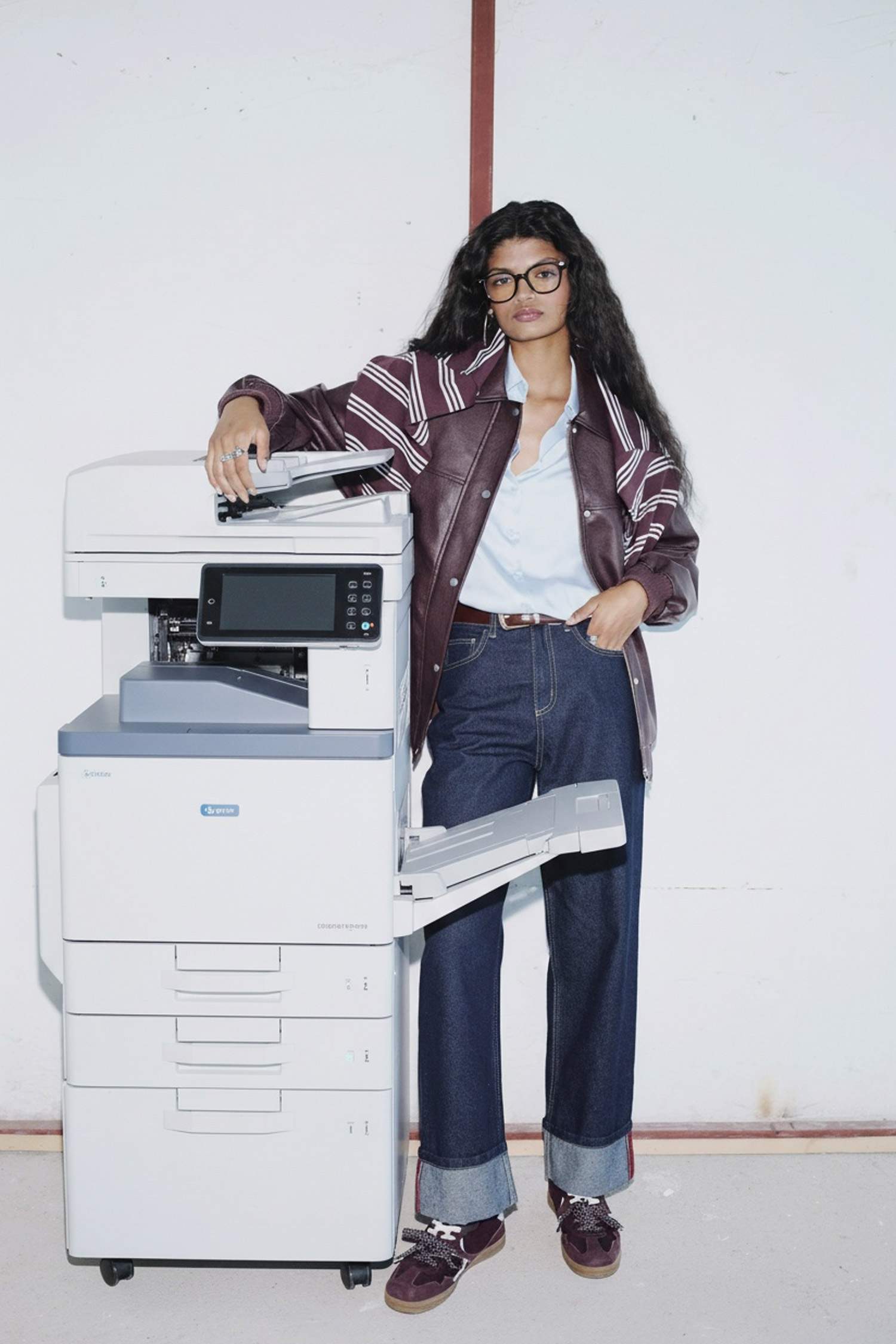 Relax Fit High Waist Straight Leg Jeans