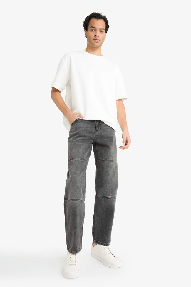 Relax Fit Ripped Detail Jeans Hover Image