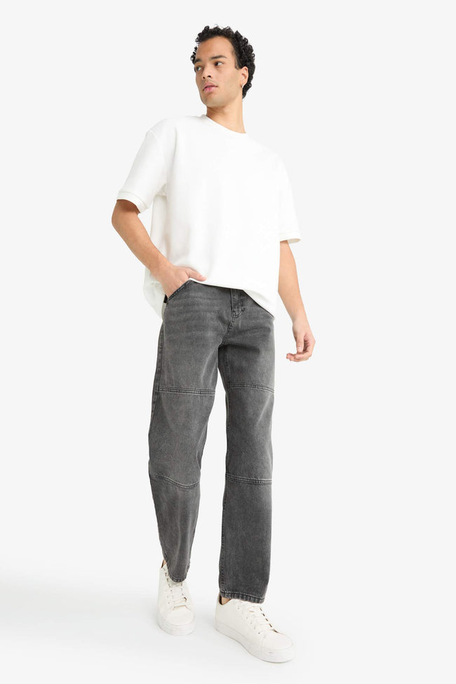 Relax Fit Ripped Detail Jeans Main Image