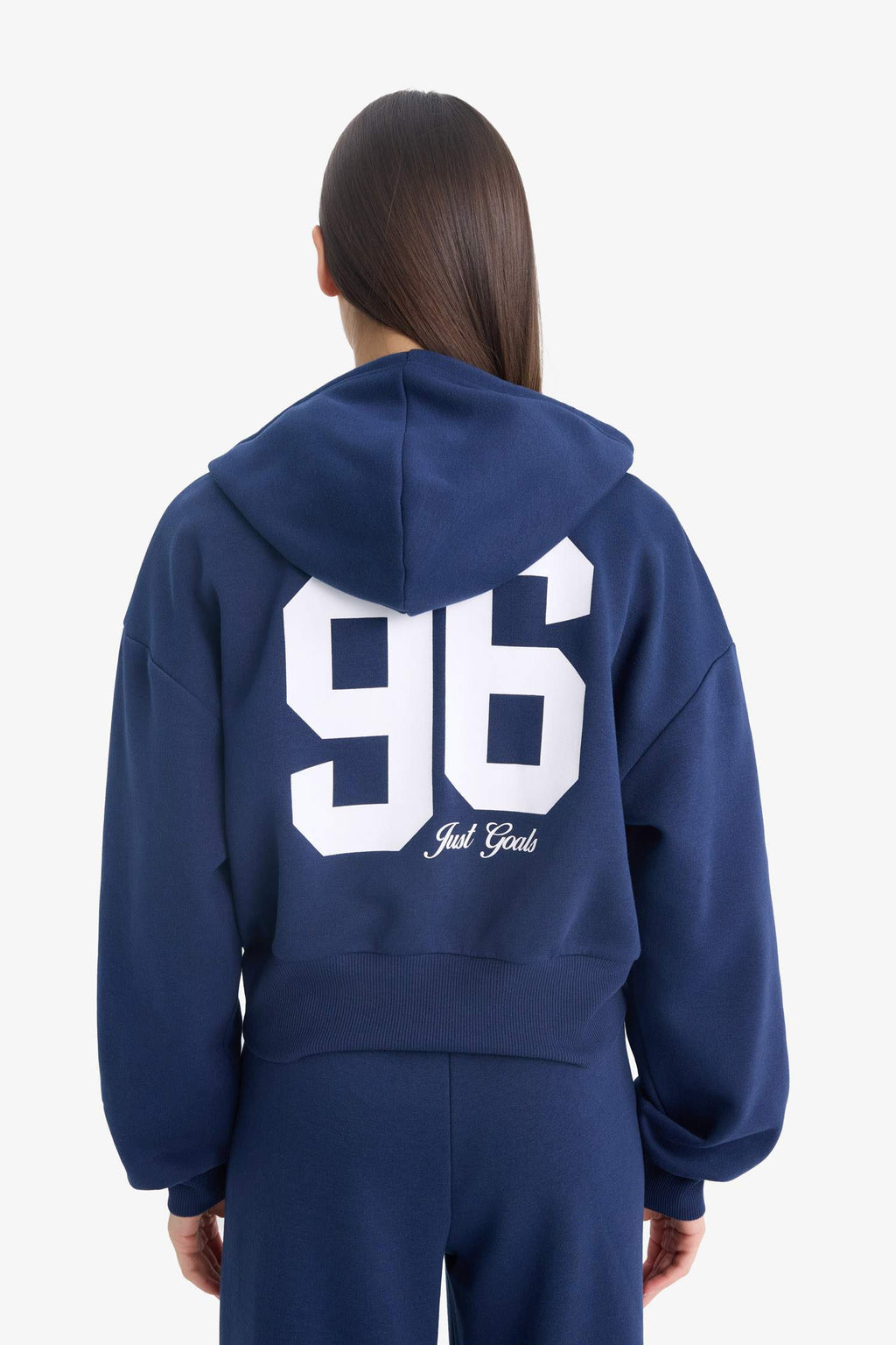 Oversized hooded sweatshirt with a printed pattern made of thick fabric by Coool