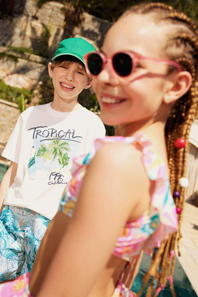 Boys Crew Neck Printed Short Sleeve T-Shirt Main Image