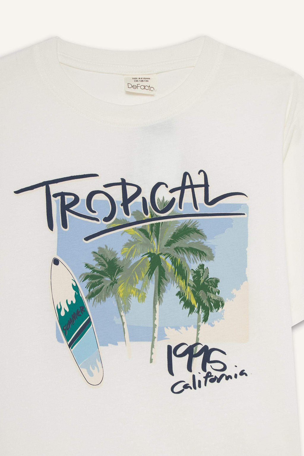 Boys Crew Neck Printed Short Sleeve T-Shirt