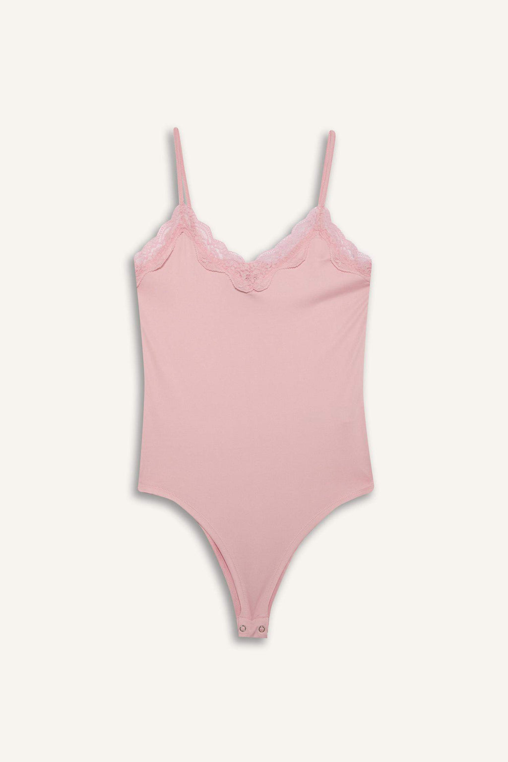 Slim Fit V Neck Laced Tank Top