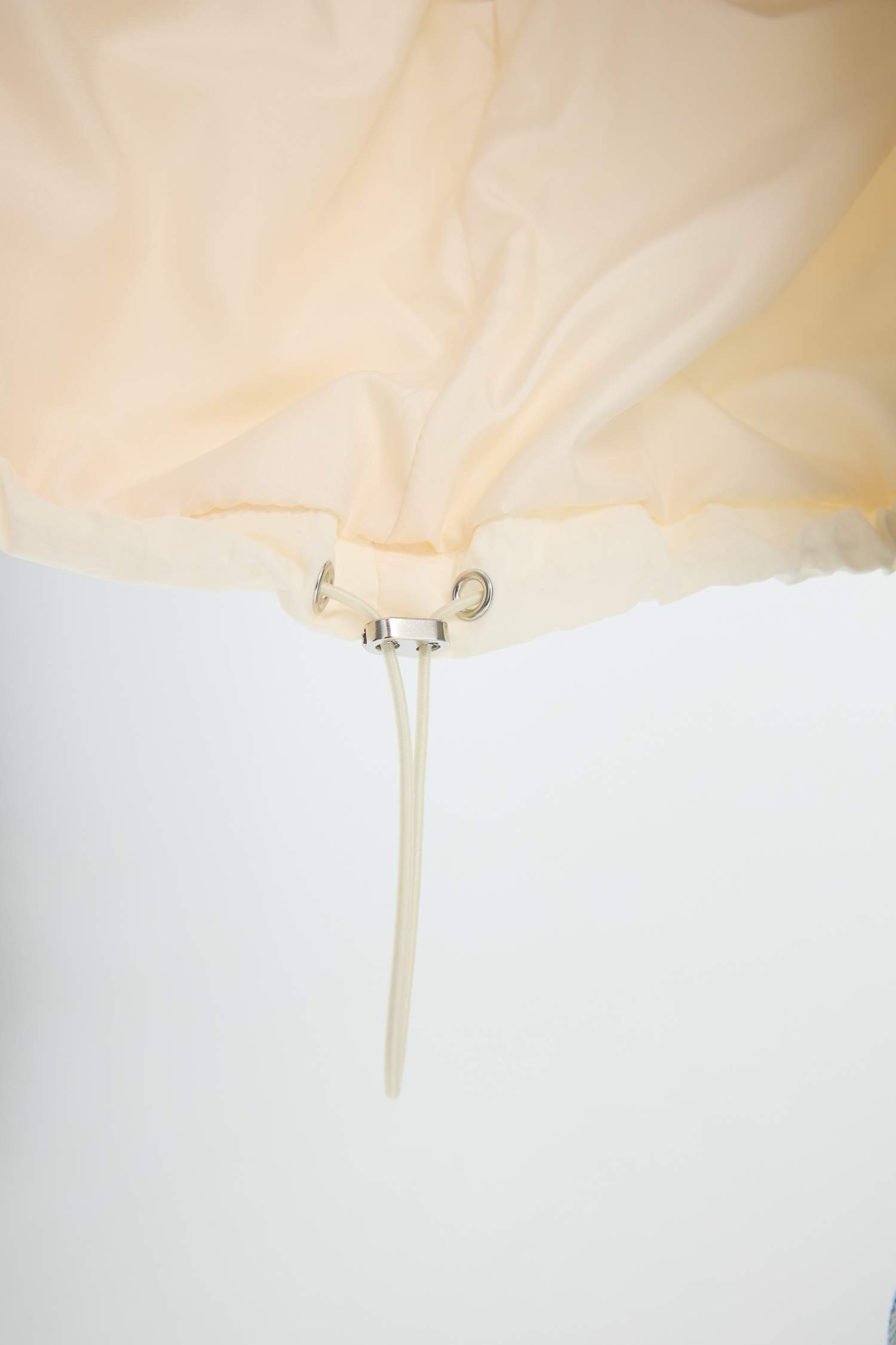 Regular Fit Hooded Zippered Crop Raincoat