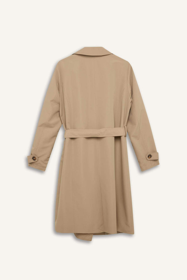 Regular Fit Belted Pocket Trench Coat Main Image