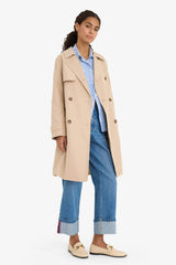 Regular Fit Belted Pocket Trench Coat