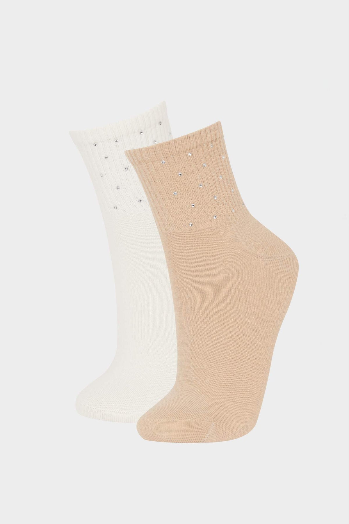 Women Seamless Stone Printed 2-Pack Combed Cotton Premium Ankle Socks