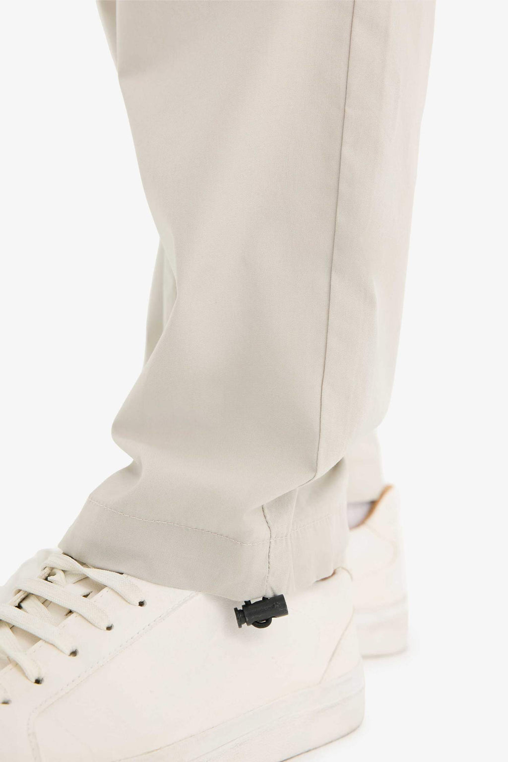 100% Cotton Wide Leg Elastic Waist Tie-Down Parachute Jogger Pants