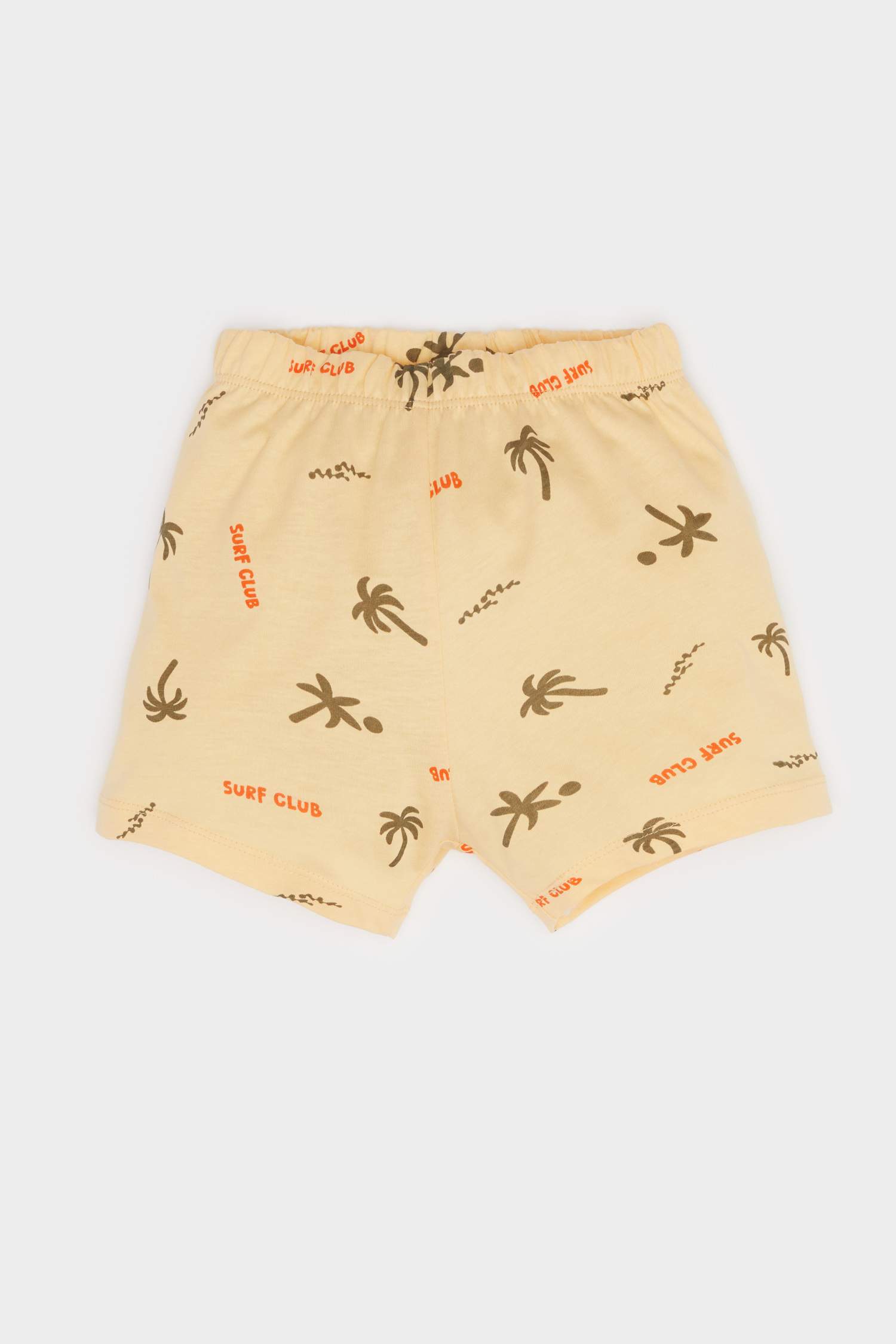 Baby Boy Palm Patterned Undershirt Shorts 2 Piece Set